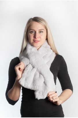 Rex fur scarf - grey